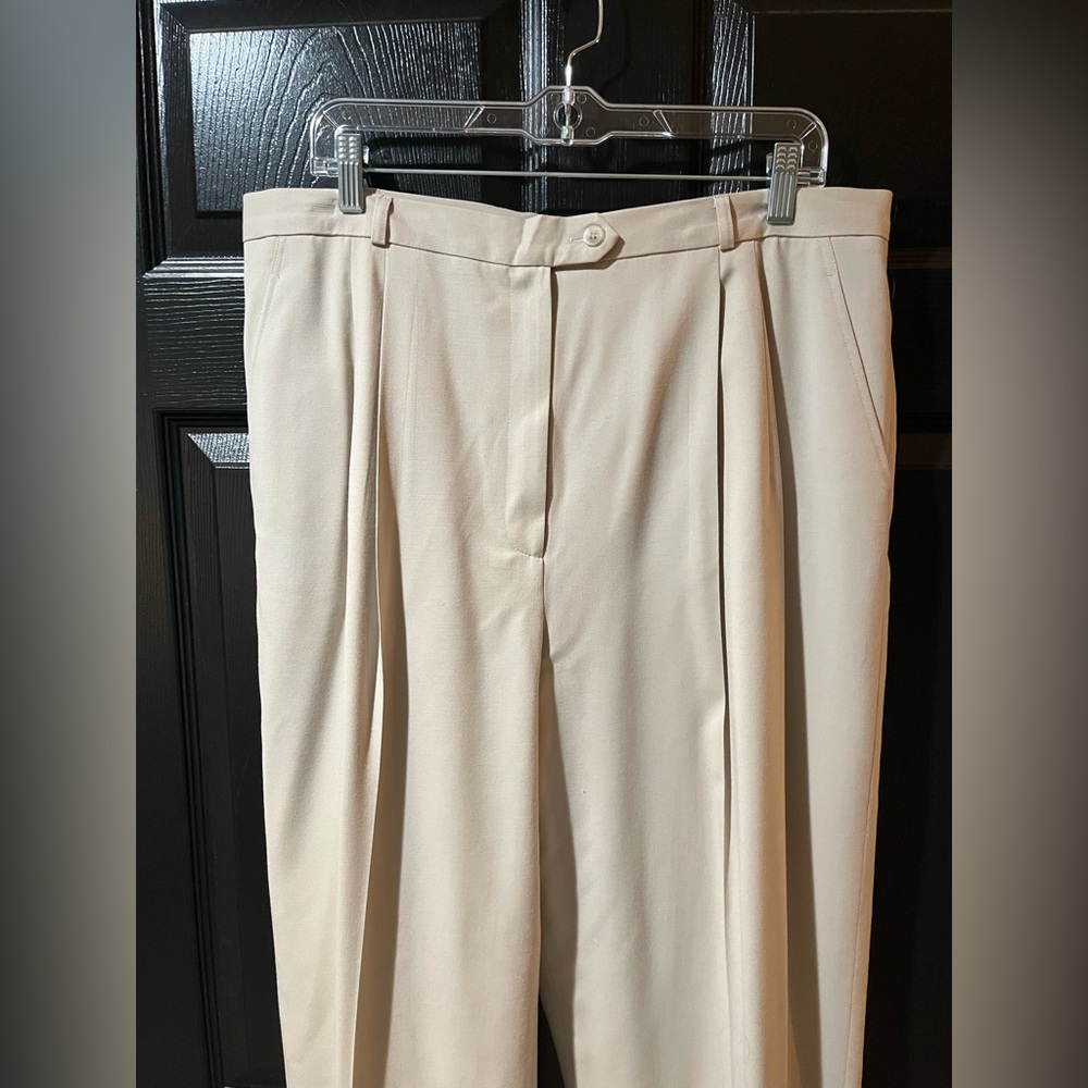 Talbots Classic Cream Women's Trousers - Picture 2 of 9